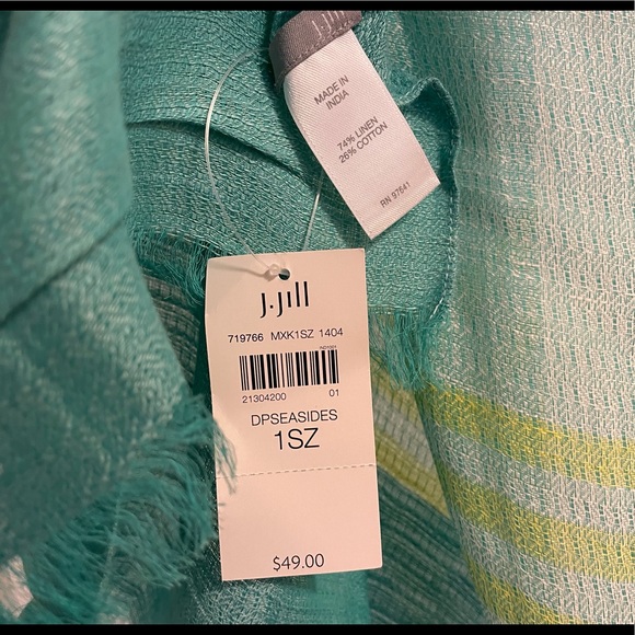 Linen/Cotton Scarf NWT - Picture 3 of 7